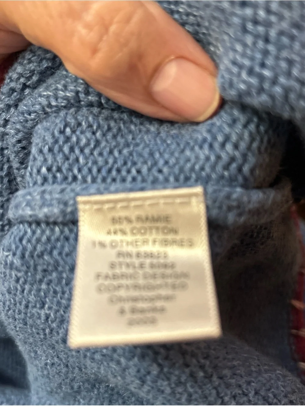 Christopher & Banks Light Blue Snowman, Tree and Flag  Crewneck Sweater